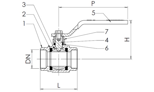 Размеры Tecofi RSP1142 Ду 3